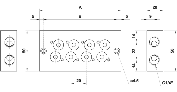 manifolds 3/2 - 18 mm 1/8