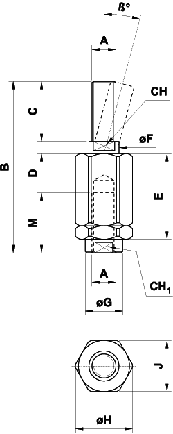 disegno snodo autoallineante