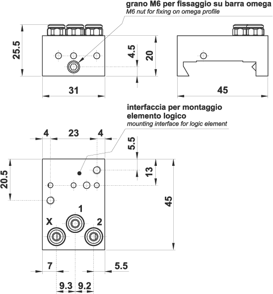 sottobase CR profilo omega