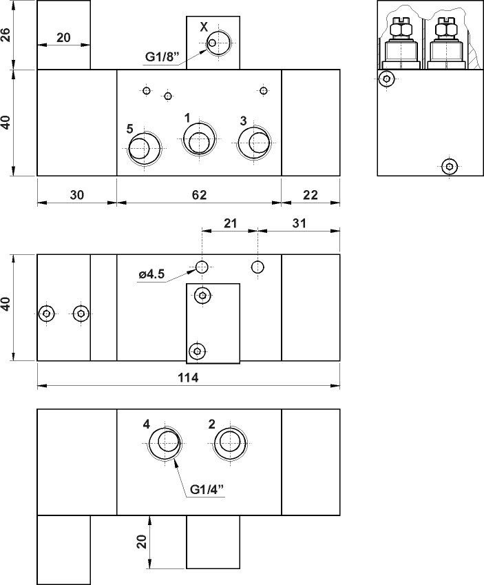 osc comando pneumatico
