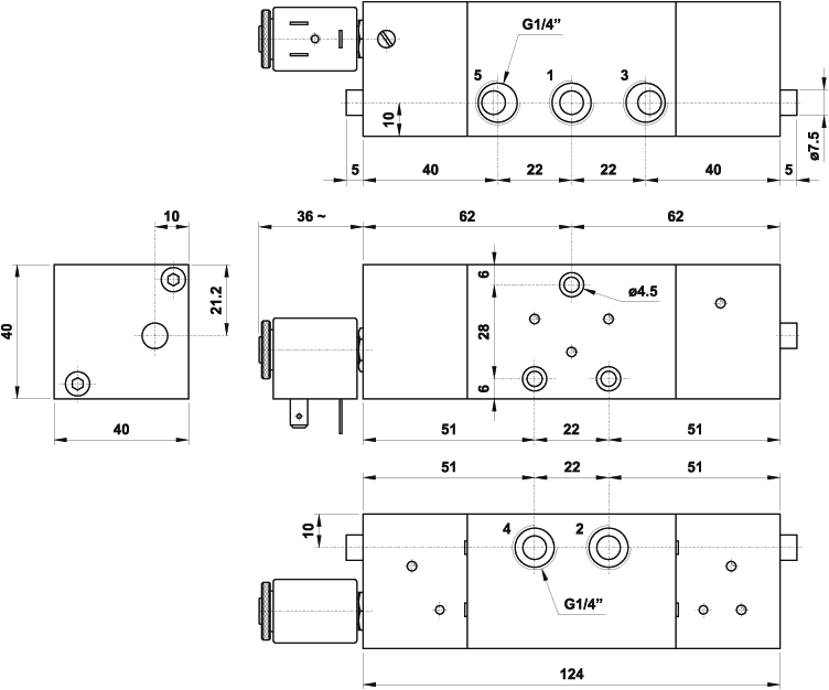 osc 1/4 not com. elettrico
